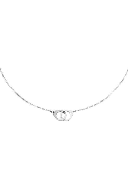 Necklace "Handcuff", Silver