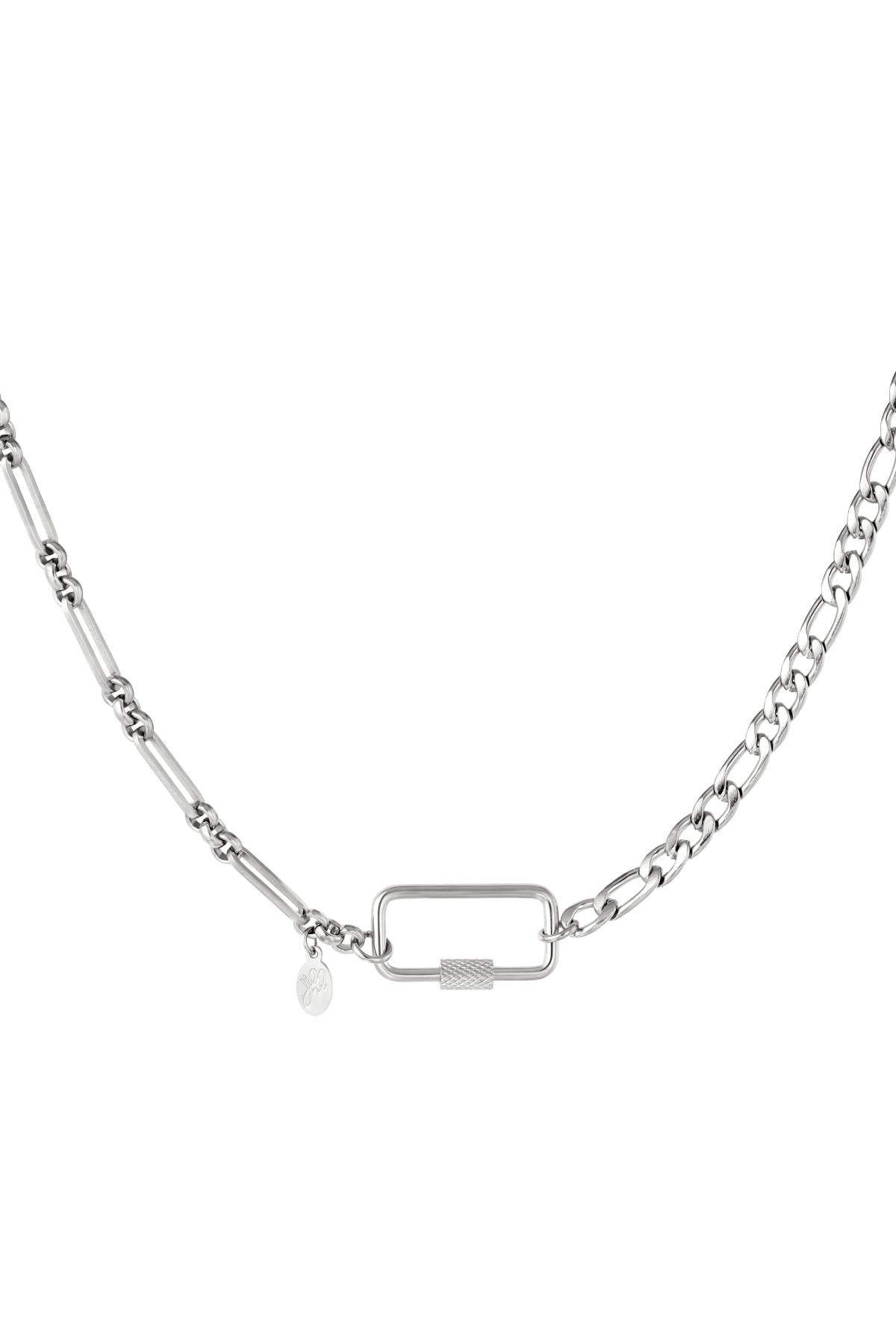 Chain with rectangle, Silver