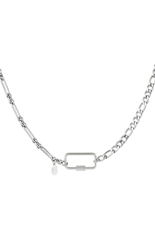 Chain with rectangle, Silver