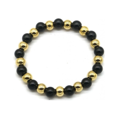 Armband met edelstenen - Zwarte Onyx