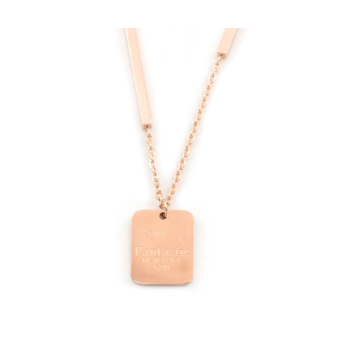 Ketting "New York 520", Roségoud