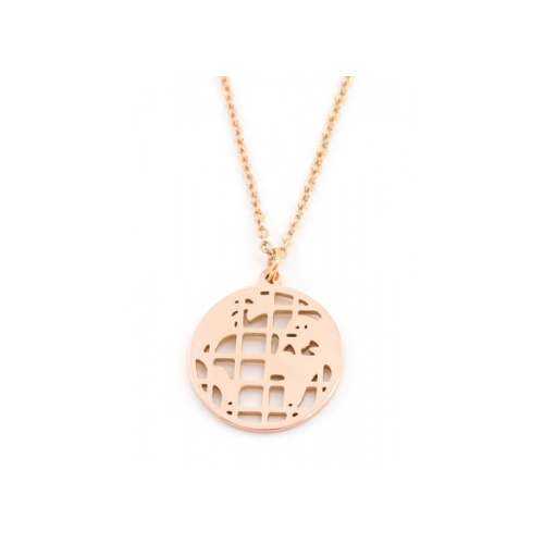 Ketting "Wereld", Roségoud